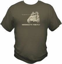 Load image into Gallery viewer, Sherman Firefly Tank WW2 T-Shirt - Tanklands
