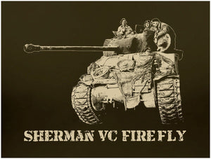 Sherman Firefly Tank WW2 T-Shirt - Tanklands